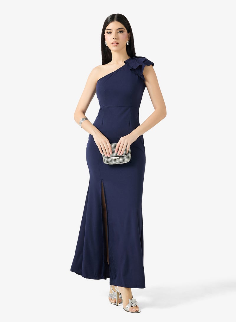 ELLA One Shoulder Dress With Slit - Image 1